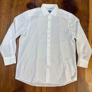 Robert Talbott Contemporary Shirt Mens 42 16 1/2 Button Solid Linen Cotton TT22